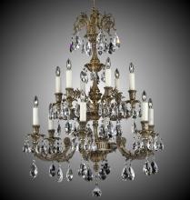 American Brass & Crystal CH2007-A-01G-PI - 12 Light Chandelier